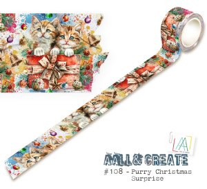 AALL and Create - Washi Tape - Purry Christmas Surprise