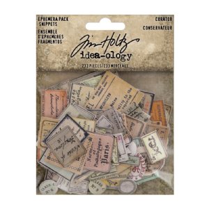 Tim Holtz - Embellishments - Ephemera Snippets Curator