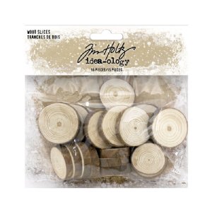 Tim Holtz - Embellishments - Wood Slices