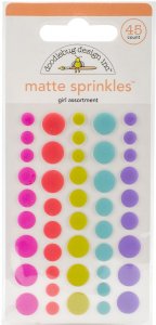 Doodlebug - Matte Sprinkles - Girl Assortment