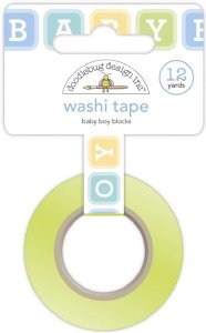 Doodlebug - Washi Tape - Baby Boy Blocks