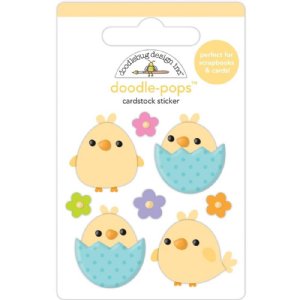 Doodle Bug - Doodle-pops 3D Cardstock Sticker - Hippity Hoppity - Beak-a-Boo