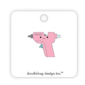 Doodlebug Design - Collectible Pin - Glue Gun