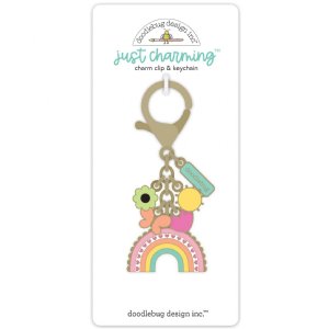 Doodlebug Design - Charm Clip & Keychain - Hello Again