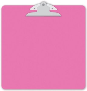 Clipboard, Clipart - Bubblegum