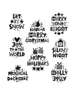 Tim Holtz - STAMPS - HOLIDAY WHATNOTS