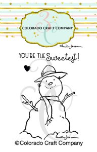 Colorado Craft Company - Anitia Jeram - Clear Stamp - Sweetest Snowman