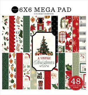 Echo Park - 6X6 Mega Paper Pad - A Vintage Christmas