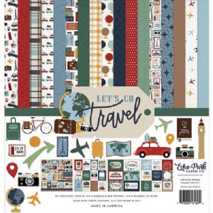 Echo Park - 12X12 Collection Kit - Let's Go Travel