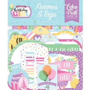 Echo Park - Frames & Tags -  Make A Wish Birthday Girl