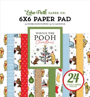 Echo Park - 6X6 Paper Pad - Winnie The Pooh Christmas