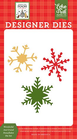 Echo Park - Die - Winnie The Pooh Christmas - Wonderful And Grand Snowflakes