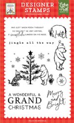 Echo Park - Clear Stamp - Winnie The Pooh Christmas - Grand Christmas