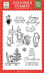 Echo Park - Clear Stamp - Winnie The Pooh Christmas - Very Pooh Bear Christmas