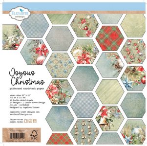 Elizabeth Craft - 12X12 Cardstock - Joyous Christmas