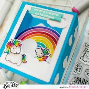 Heffy Doodle - Clear Stamps - Fluffy Puffy Unicorns