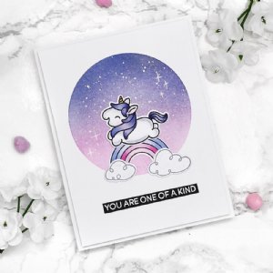 Heffy Doodle - Clear Stamps - Fluffy Puffy Unicorns