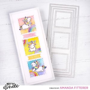 Heffy Doodle - Clear Stamps - Fluffy Puffy Unicorns