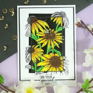 Hunkydory Crafts - For the Love of Stamps - Coneflower Delights