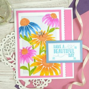 Hunkydory Crafts - For the Love of Stamps - Coneflower Delights