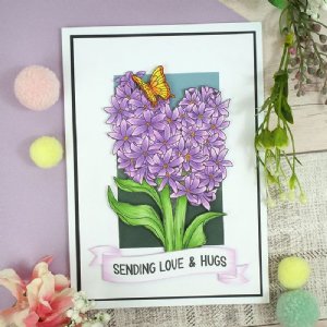 Hunkydory Crafts - For the Love of Stamps - Sweet Hyacinths