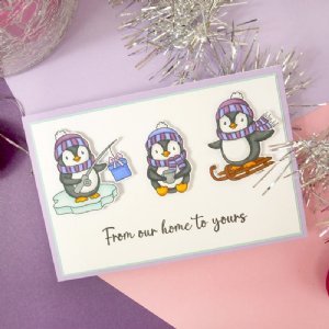 Hunkydory Crafts - For the Love of Stamps - Playful Penguins