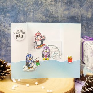 Hunkydory Crafts - For the Love of Stamps - Playful Penguins