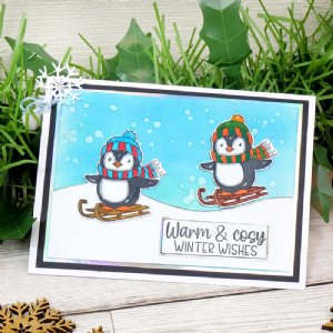 Hunkydory Crafts - For the Love of Stamps - Playful Penguins