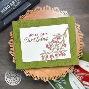 Hero Arts - Clear Stamps - Color Layering Holly Branch