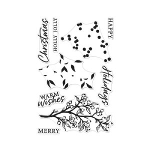 Hero Arts - Clear Stamps - Color Layering Holly Branch