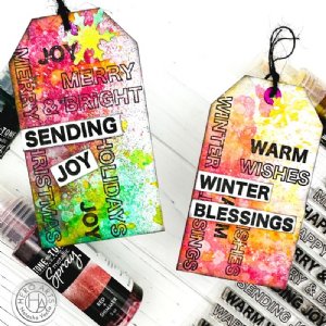 Hero Arts - Clear Stamps - Offset Holiday Message