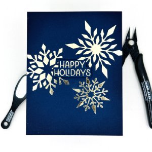 Hero Arts - Foil & Press Plate - Three Snowflakes