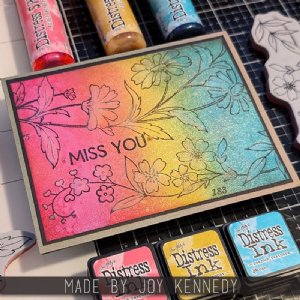 Tim Holtz - Cling Stamp - Embroidery