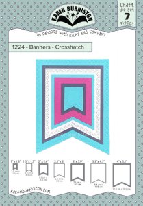 Karen Burniston - Die - Banners-Crosshatch