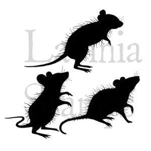 Lavinia - Clear Stamp - Three Woodland Mice