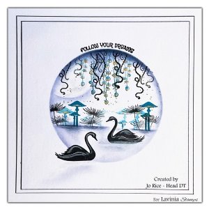 Lavinia - Clear Stamp - Swans