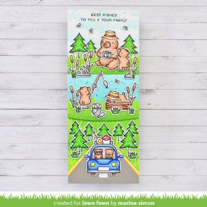 Lawn Fawn - Clear Stamp - Car Critters Road Trip Add-On