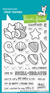 Lawn Fawn - Clear Stamp - How You Bean? Seashell Add-On