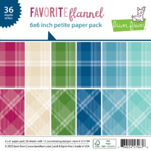 Lawn Fawn - 6x6 - Favorite Flannel