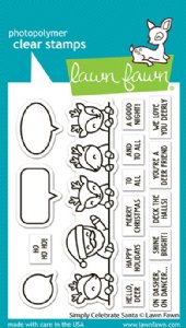 Lawn Fawn - Clear Stamp - Simply Celebrate Santa