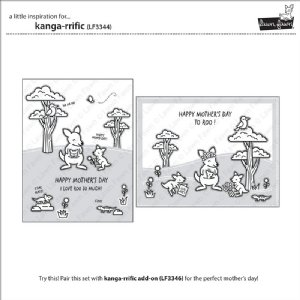 Lawn Fawn - Clear Stamp - Kanga-rrific