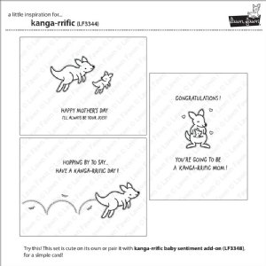 Lawn Fawn - Clear Stamp - Kanga-rrific