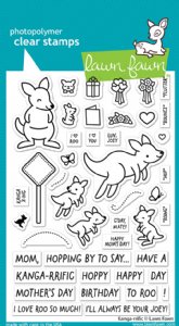 Lawn Fawn - Clear Stamp - Kanga-rrific