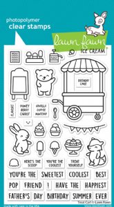 Lawn Fawn - Clear Stamp - Treat Cart