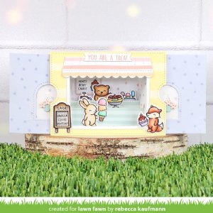 Lawn Fawn - Clear Stamp - Treat Cart Sentiment Add-On