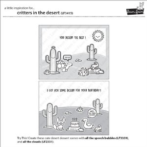 Lawn Fawn - Clear Stamp - Critters in the Desert