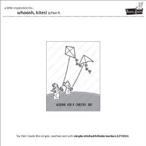 Lawn Fawn - Clear Stamp - Whoosh, Kites!