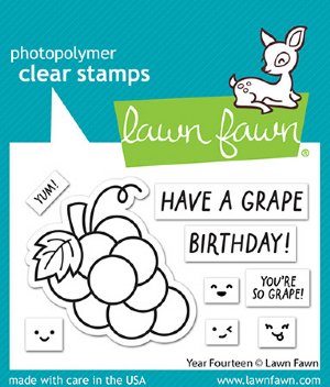 Lawn Fawn - Clear Stamp - Year Fourteen