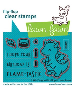 Lawn Fawn - Dies - Little Dragon Flip-Flop