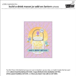 Lawn Fawn - Dies - Build-A-Drink Mason Jar Add-On: Lantern